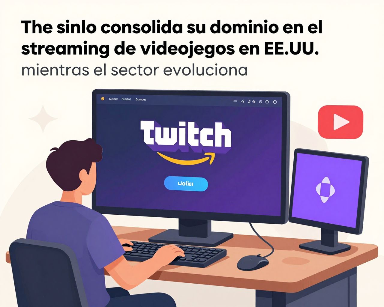 Twitch consolida su dominio en el streaming de videojuegos en EE.UU. mientras el sector evoluciona