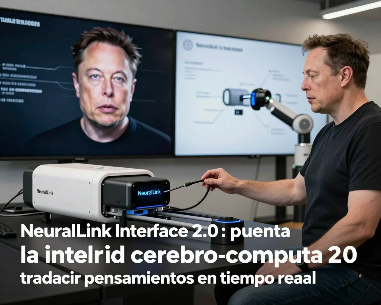 NeuralLink Interface 2.0: Musk presenta la interfaz cerebro-computadora que traduce pensamientos en tiempo real