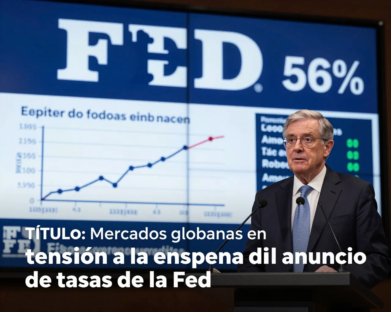 Mercados globales en tensión a la espera del anuncio de tasas de la Fed