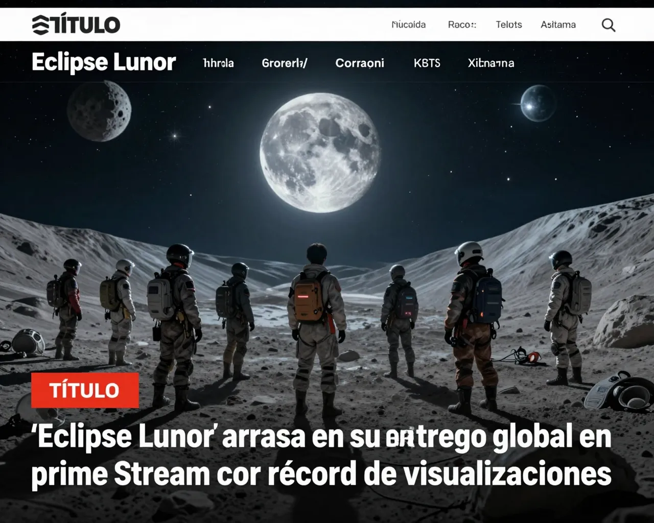 'Eclipse Lunar' arrasa en su estreno global en Prime Stream con récord de visualizaciones
