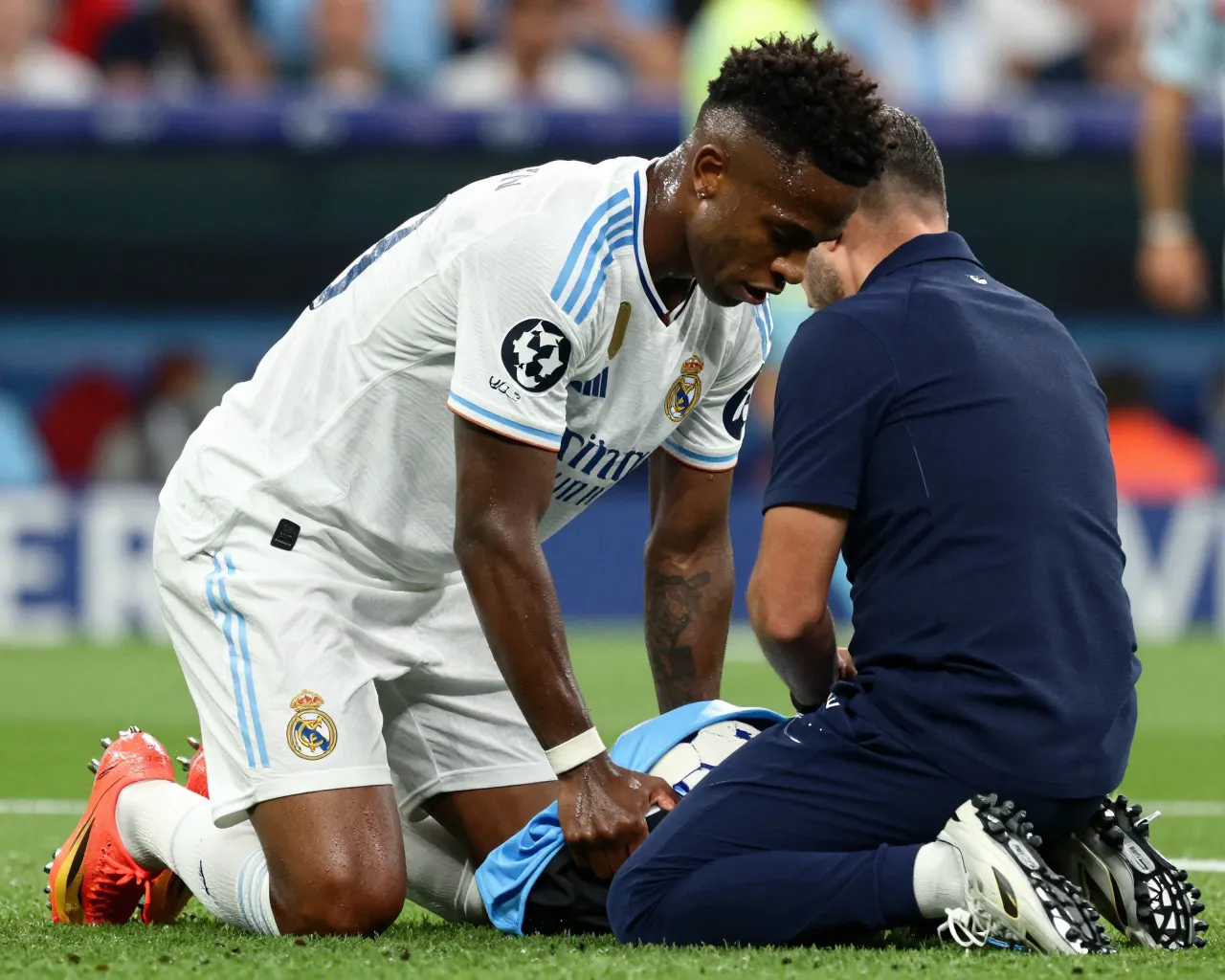 Lesión grave de Vinícius Jr. en el minuto 67 deja en vilo la final de Champions League y la temporada del Real Madrid