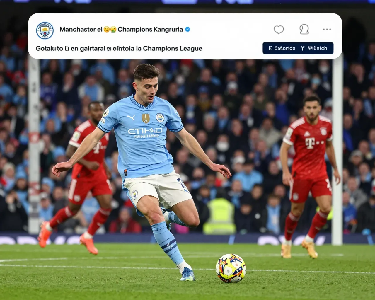 Gol en el minuto 94' clasifica al Manchester City para semifinales de la Champions League