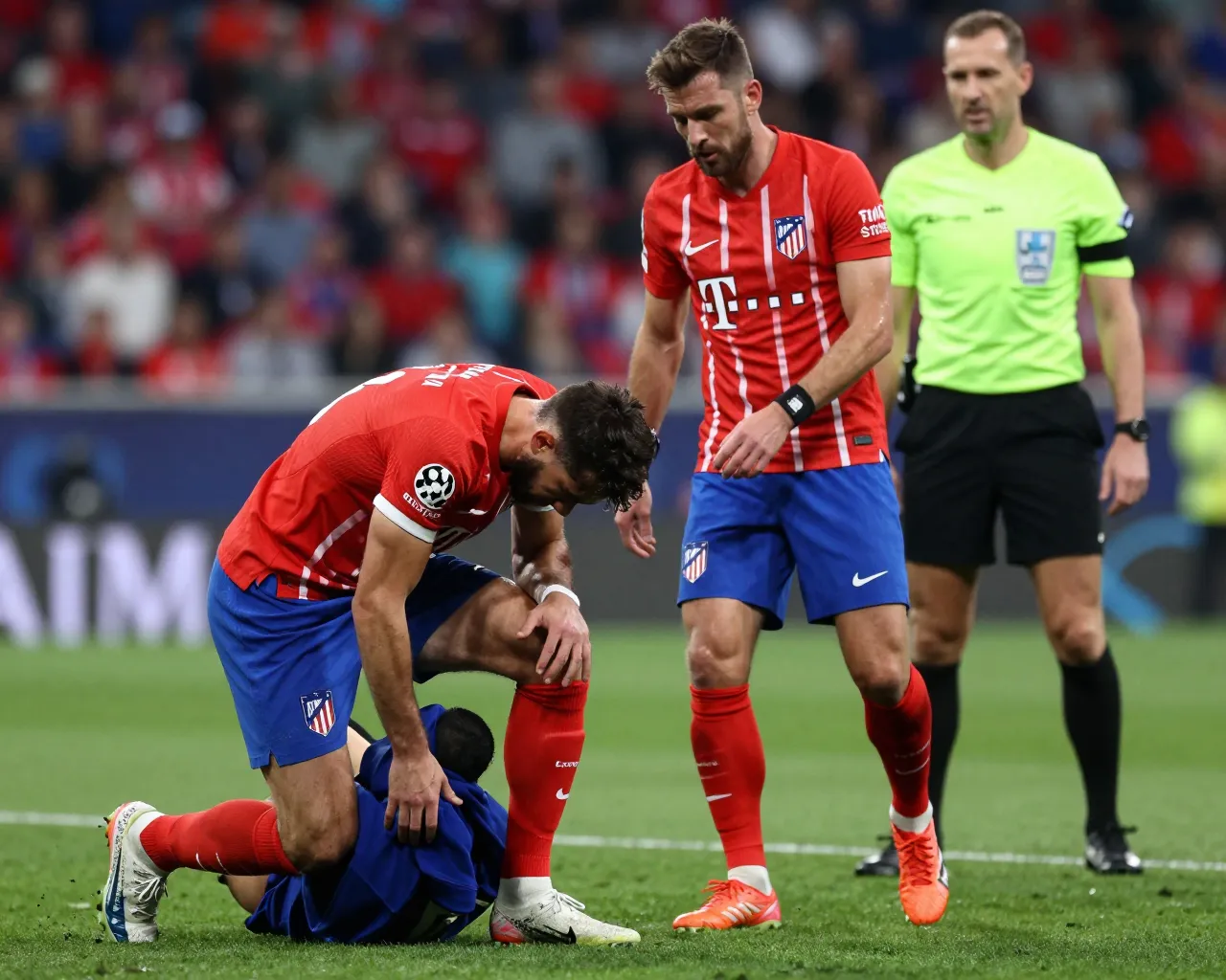 Lesión grave de Antoine Griezmann en el Atlético-Bayern: fuera de la Champions