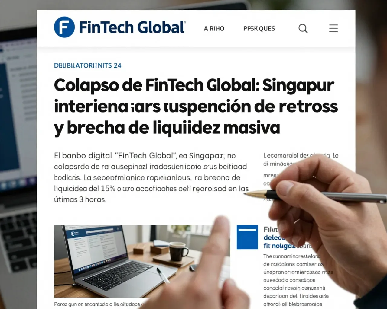 Colapso de FinTech Global: Singapur interviene tras suspensión de retiros y brecha de liquidez masiva