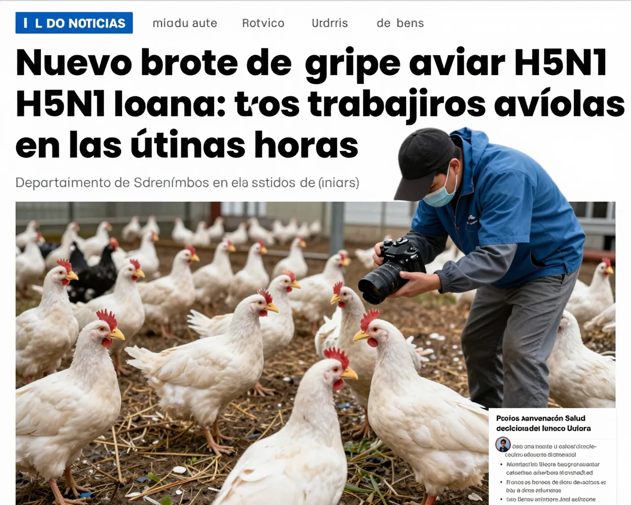 Nuevo brote de gripe aviar H5N1 en Iowa: tres trabajadores avícolas confirmados en las últimas horas
