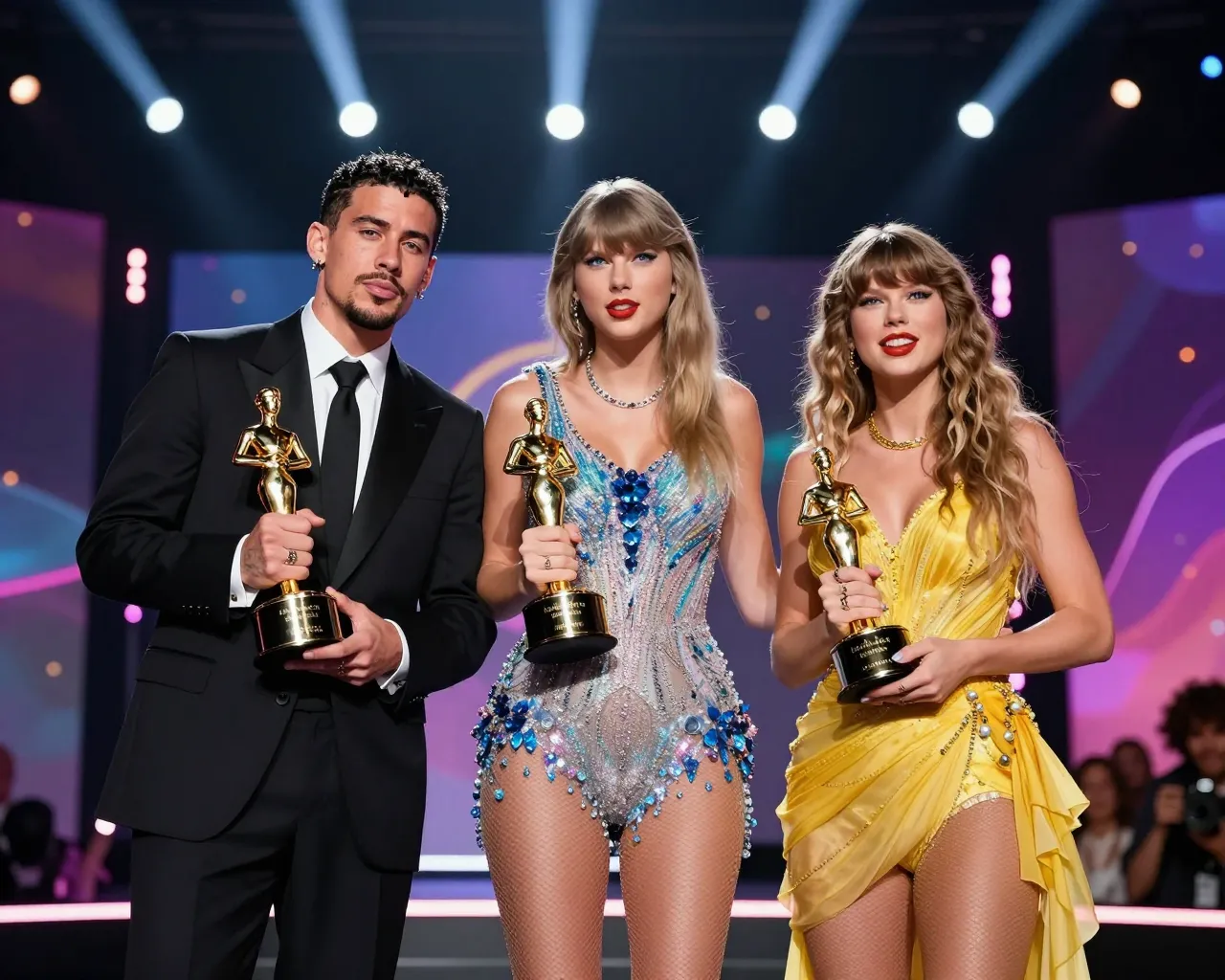 Bad Bunny, Taylor Swift y Rosalía triunfan en los Premios Odeón 2026 que celebran la música en español e internacional