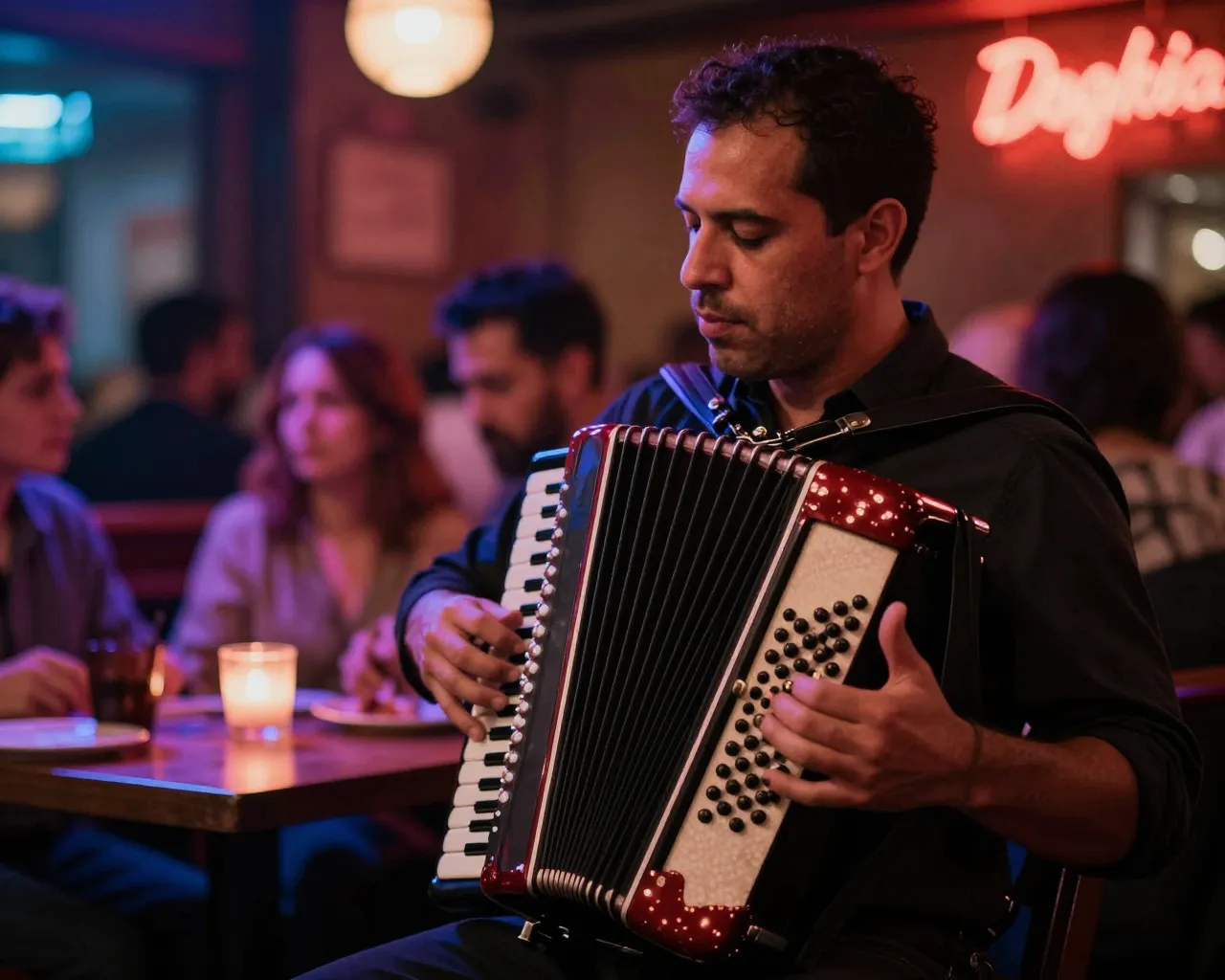 El bandoneón argentino navega por el Adriático costarricense en una noche de tango y camaradería