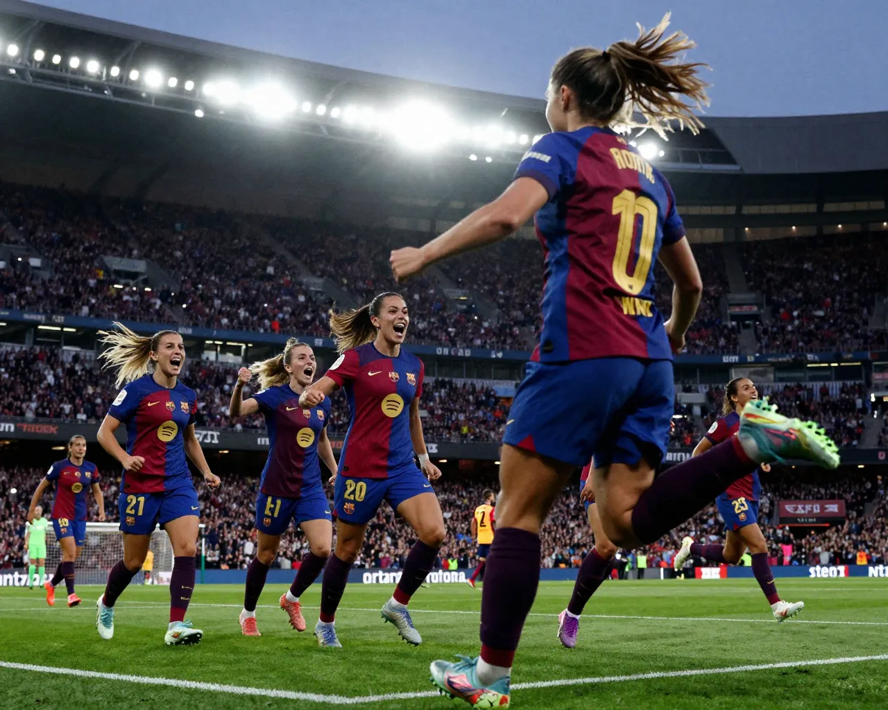 El Barça Femenino aplasta al Real Madrid y avanza a semifinales de la Champions con una exhibición histórica