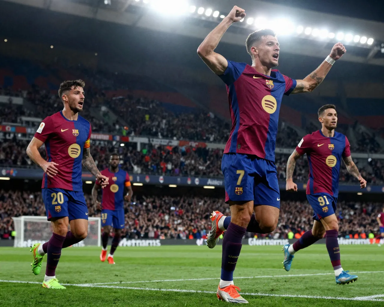 El Barcelona aplasta al Newcastle con un histórico 7-2 y avanza a cuartos de Champions
