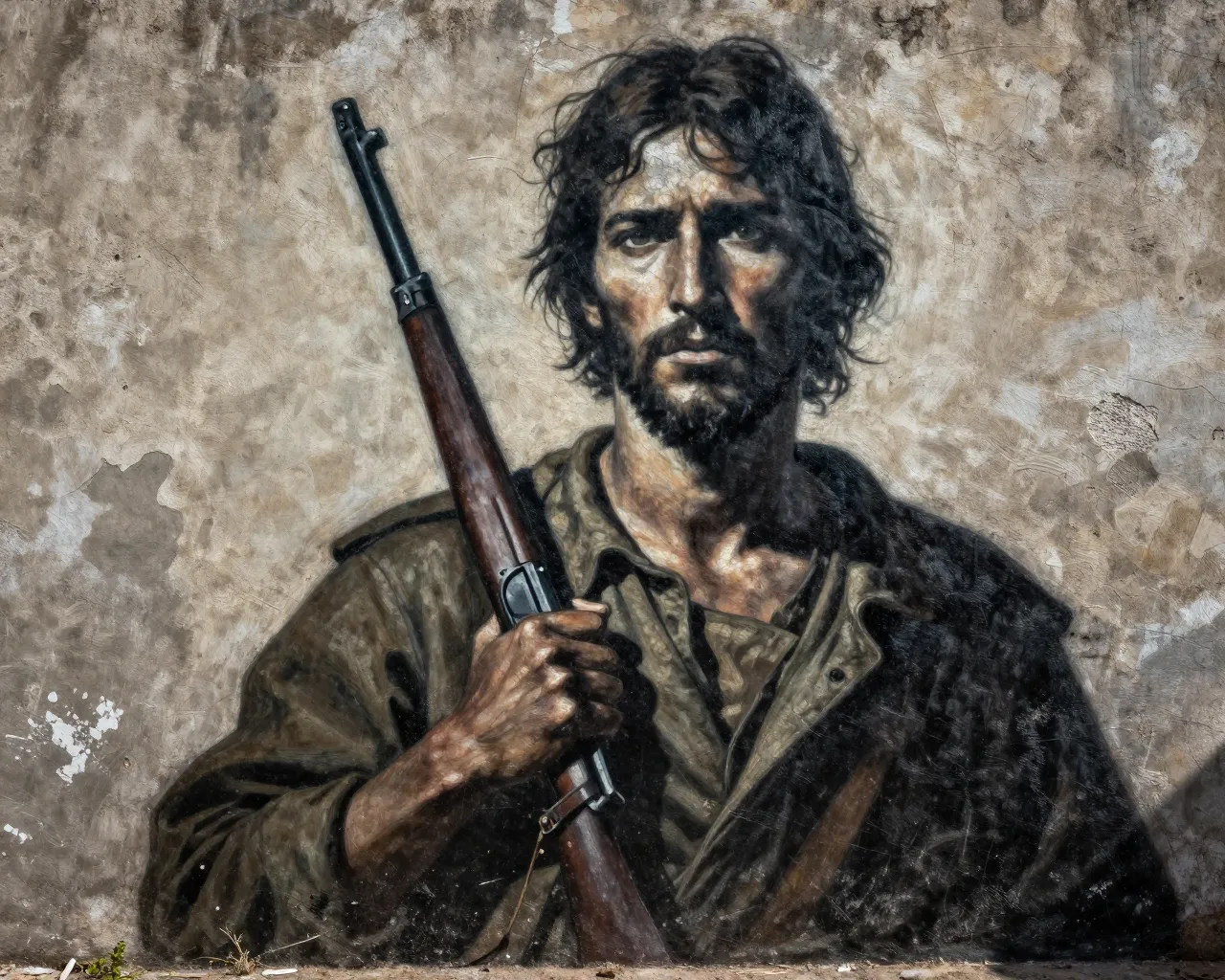 La icónica pintura 'Cristo con un fusil' que simbolizó la lucha revolucionaria en América Latina