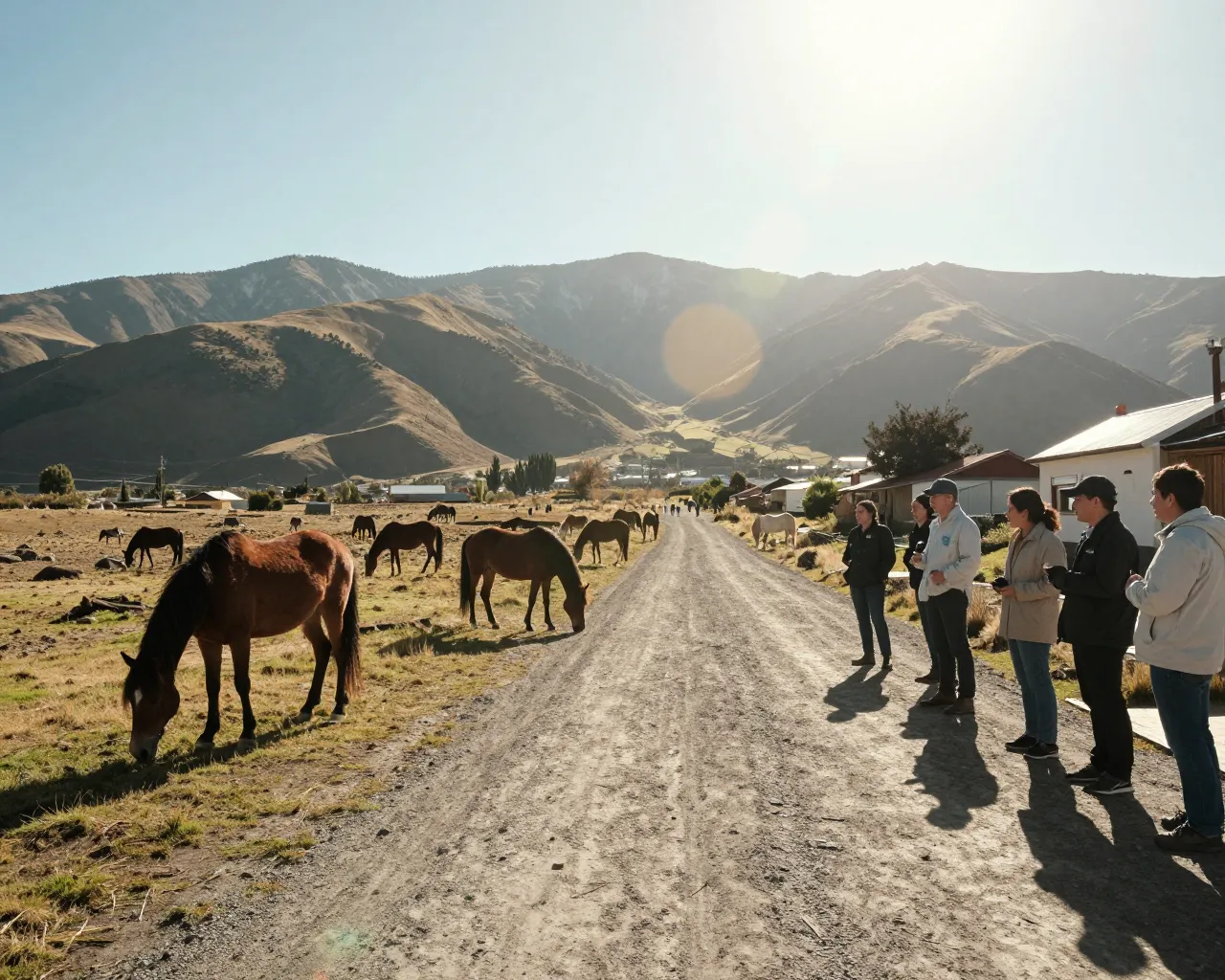 Caballos en Puerto Williams: la capital científica se rinde al encanto rural y despierta la envidia turística