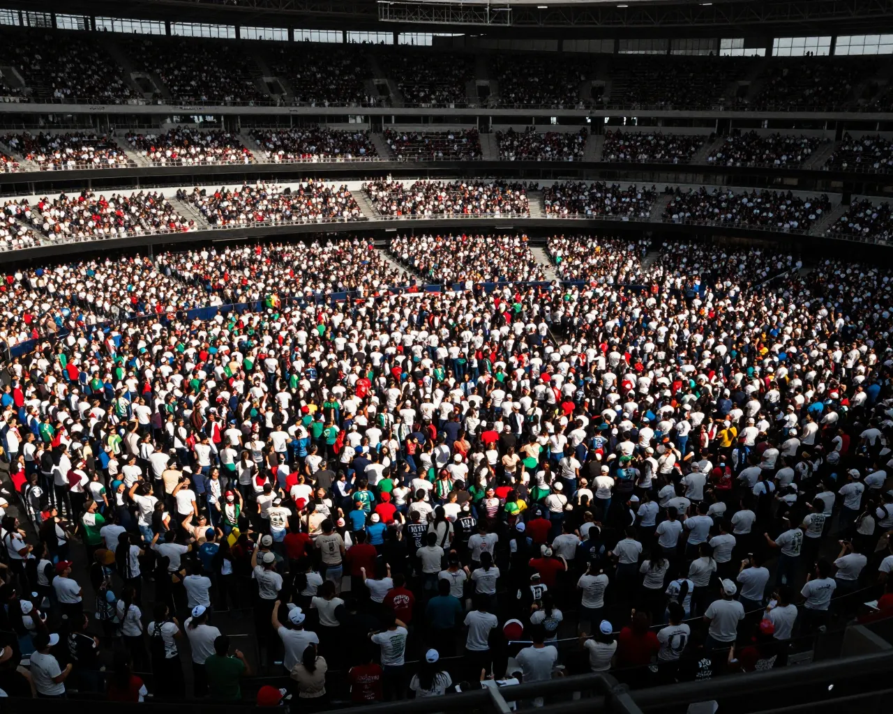 El estadio Azteca se convierte en símbolo de unidad: 80,000 aficionados corean el himno en un partido mundialista que trasciende el deporte