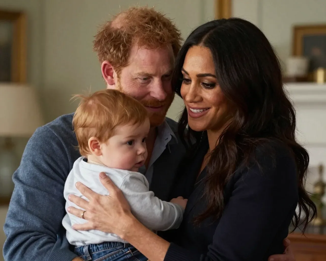 Príncipe Harry aparece con Archie y Lilibet en una inédita foto familiar filtrada por Meghan Markle