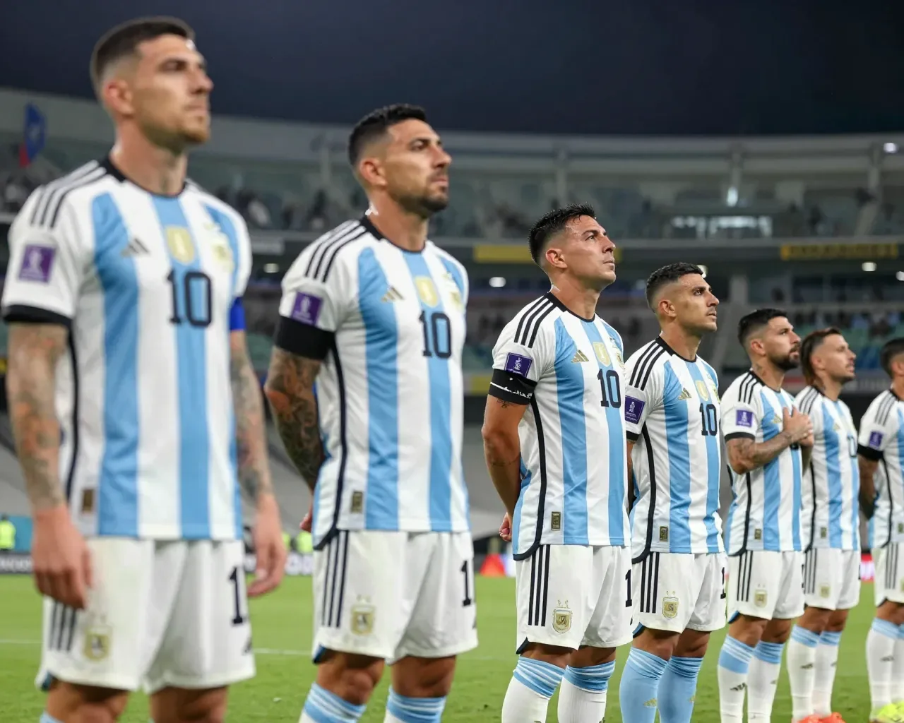 Selección Argentina rinde homenaje con brazaletes negros en amistoso ante Suiza