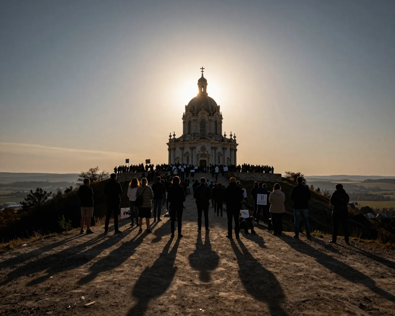 Un eclipse solar se convierte en clamor ciudadano por la ermita de los Remedios en Sesma