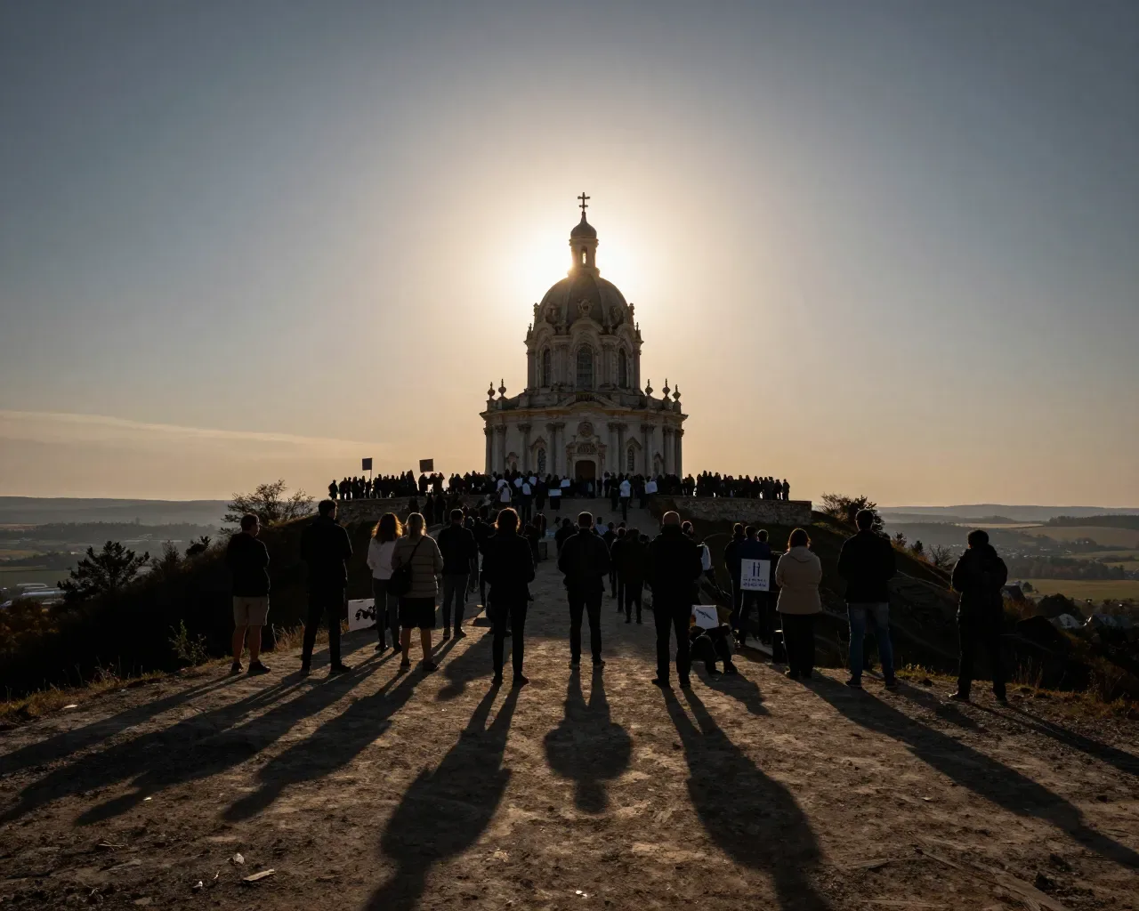 Un eclipse solar se convierte en clamor ciudadano por la ermita de los Remedios en Sesma