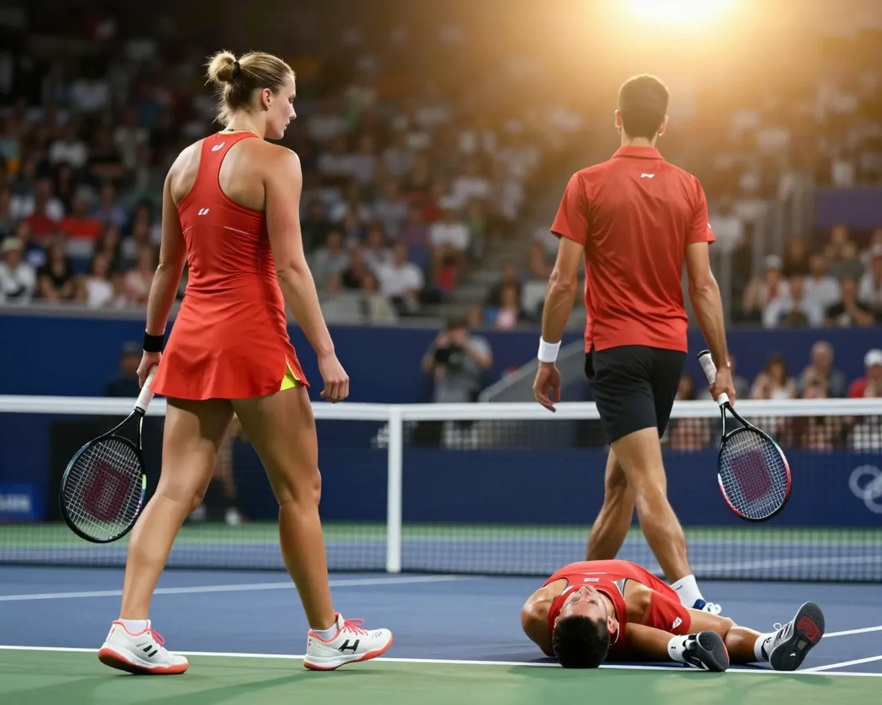 Eliminan a Sabalenka y Djokovic en el estreno del dobles mixto en el US Open 2026