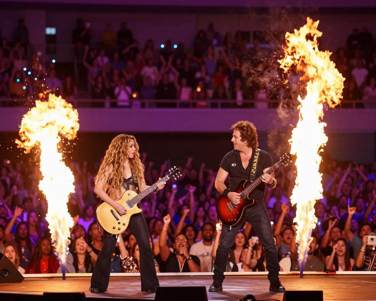 Alejandro Sanz y Shakira desatan la locura en Madrid con un dueto histórico